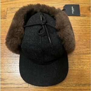 Filson Double Mackinaw Wool Shearling Cap | Made in USA | Sz S | Limited Edition